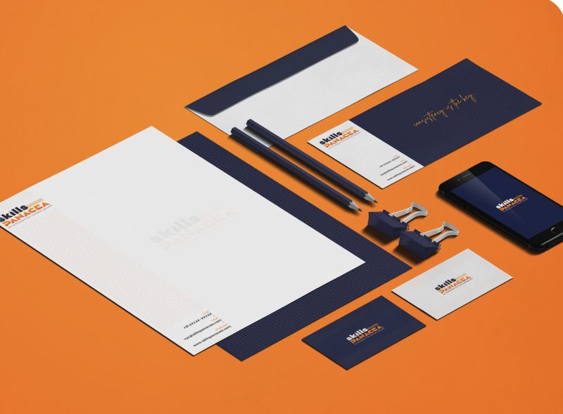 Stationery set: letterhead, envelope and business cards